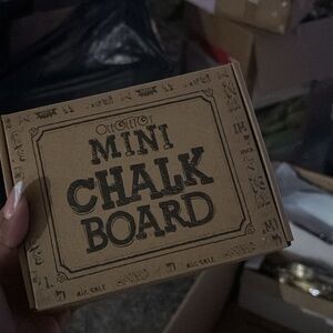 Amazon Mini Chalk Board - Brown 20 piece set NWOT
